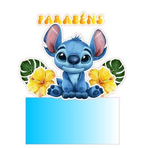 Topo de Bolo Personalizado – Stitch