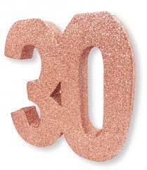 Centro de Mesa Glitter 30 Rose Gold