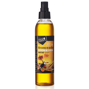 Real Natura Óleo Bronzeador Urucum e Canela 200ml